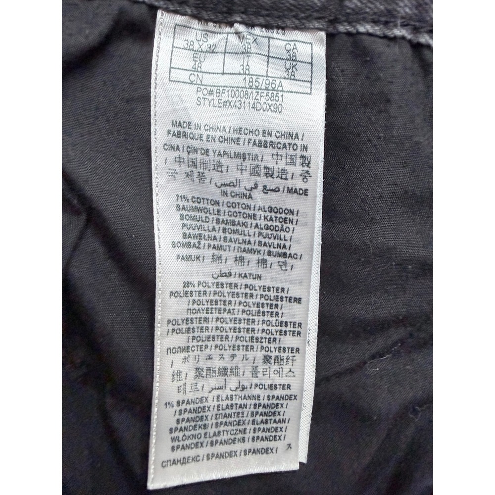Guess Jeans Mens 38x32 Charcoal Black Ultra Slim McCrae Fit Denim X43114D0X90 - Picture 9 of 10